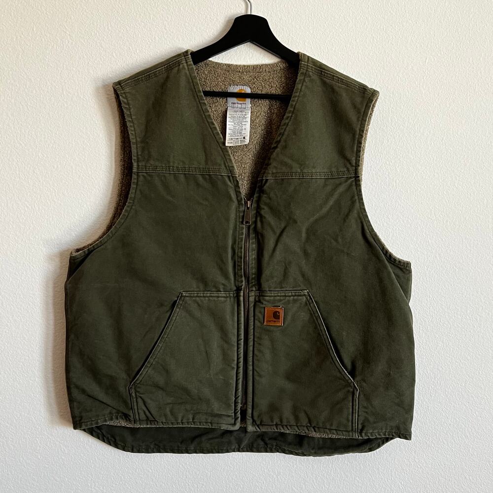 Carhartt V26 Arg Green Work Wear Vest